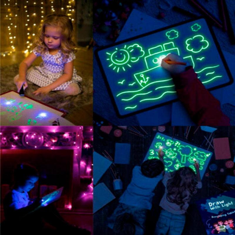 Tableau de dessin éducatif lumineux pour enfant
