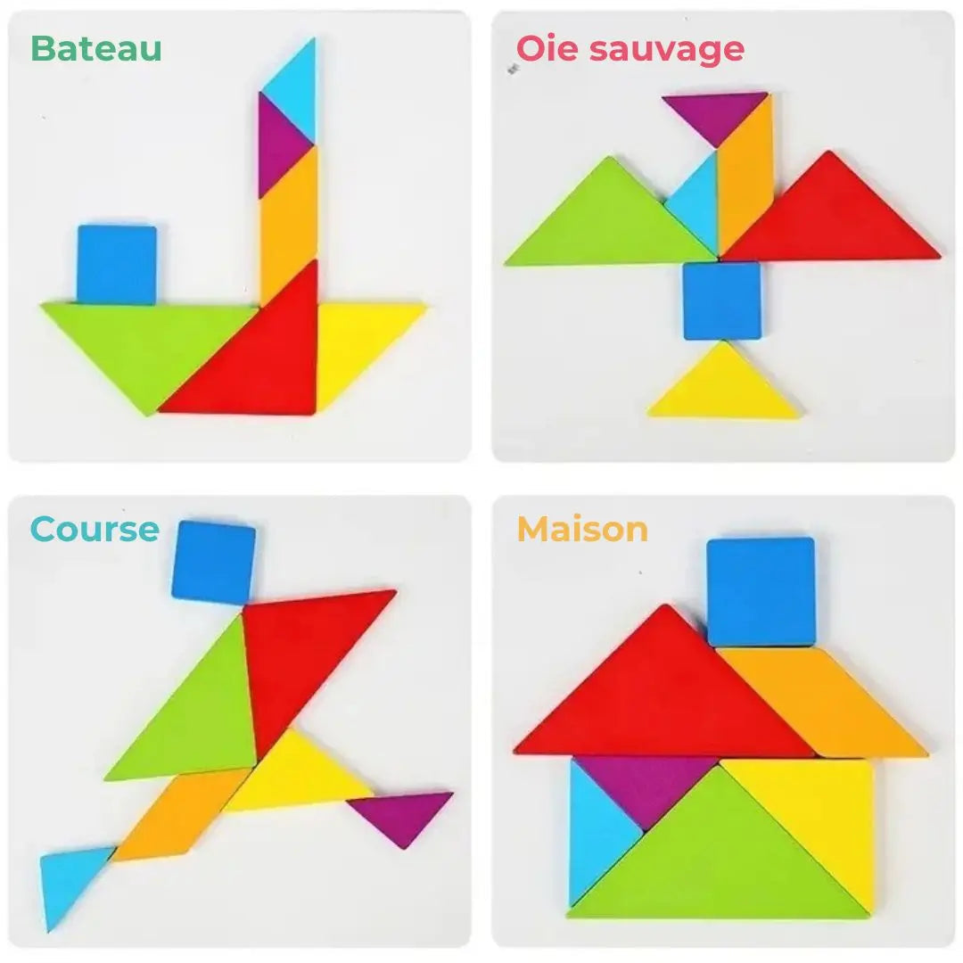 Wooden Montessori Tangram - Tangram Kids™