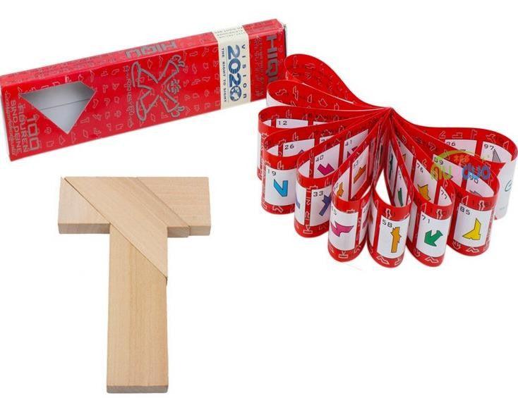 Rompicapo in Legno Tangram T