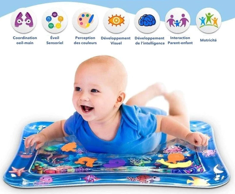 Tapis d'Éveil Sensoriel à Eau pour Bébé