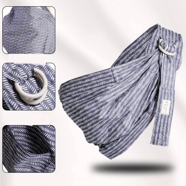 Tender Touch™ Porte-bébé à mailles respirantes Bleu Ribbon