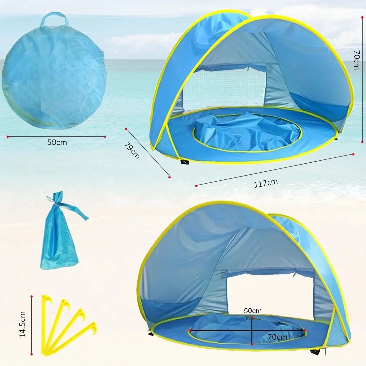 Foldable Beach Tent | SunGo