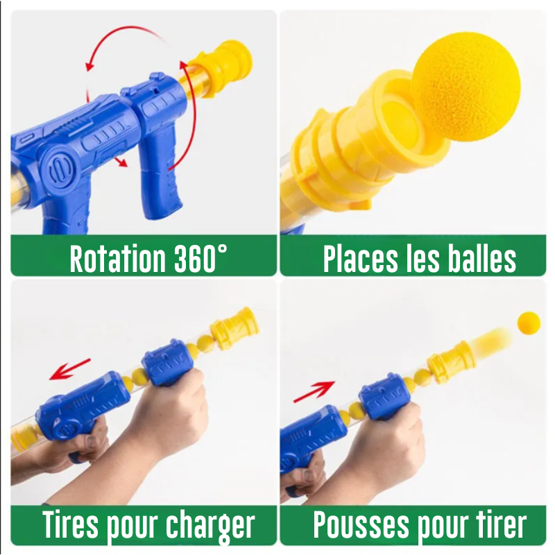 CanardFou™- Jeu de Tire aux canard avec Balles en mousse