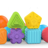 Montessori Sensory Shape Sorting Bin (Elastic Activity Cube)