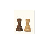 Paire de Tours d'échecs en Bois Taille 8