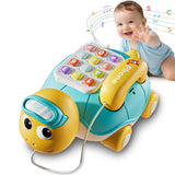 Tartaruga Musicale per Neonati con Telefono Interattivo