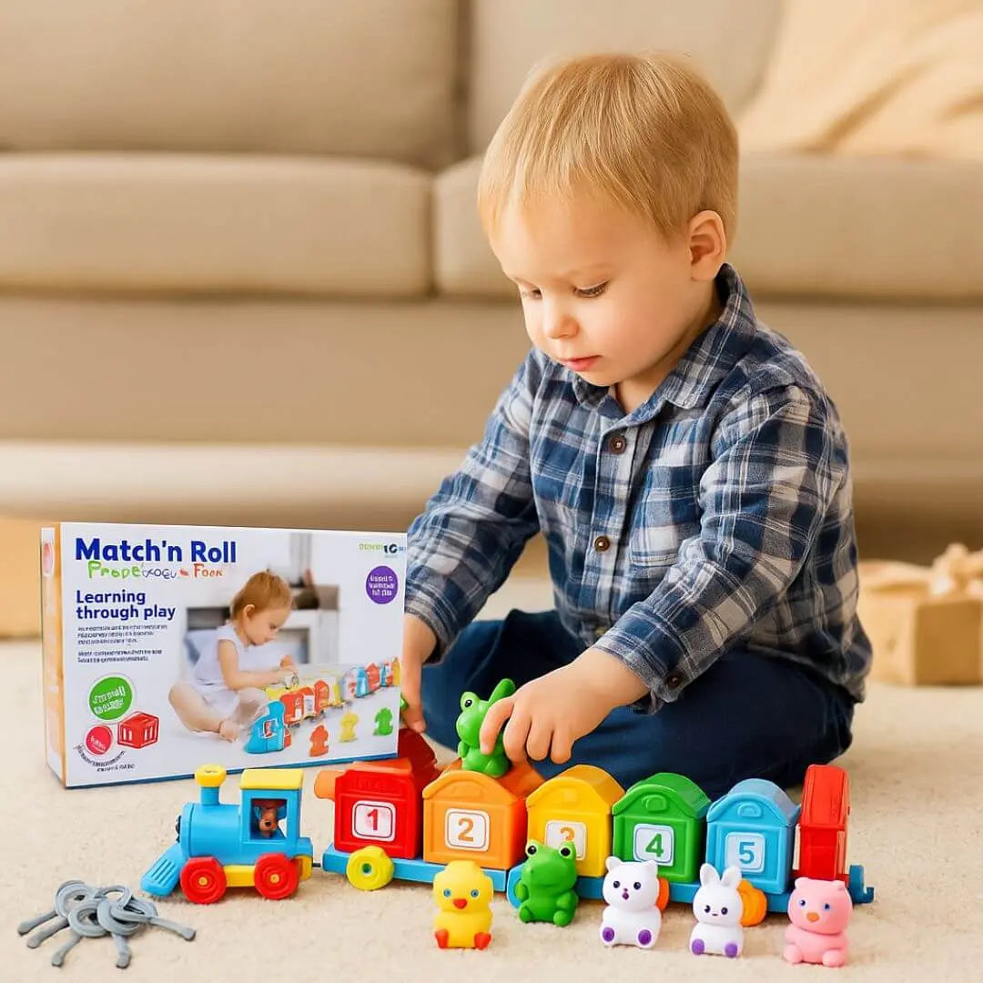 2-Year-Old Montessori Train Game: Match'n Roll™