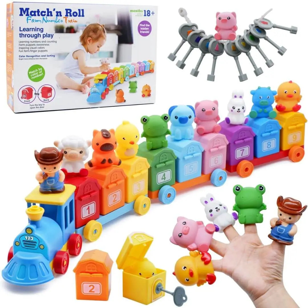 2-Year-Old Montessori Train Game: Match'n Roll™