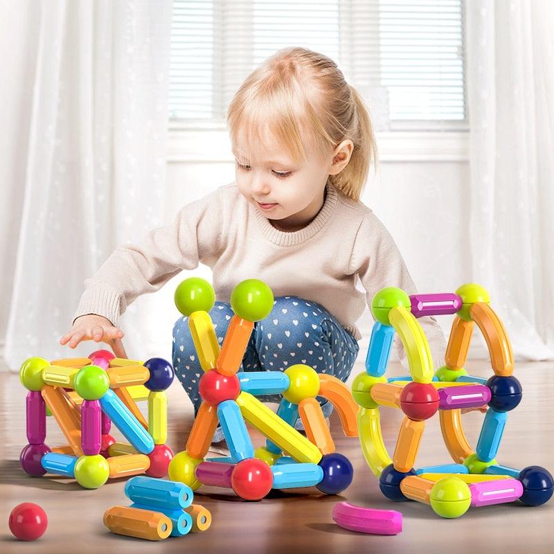 Jeu de bloc contruction magnétique Montessori - Magnetoy™