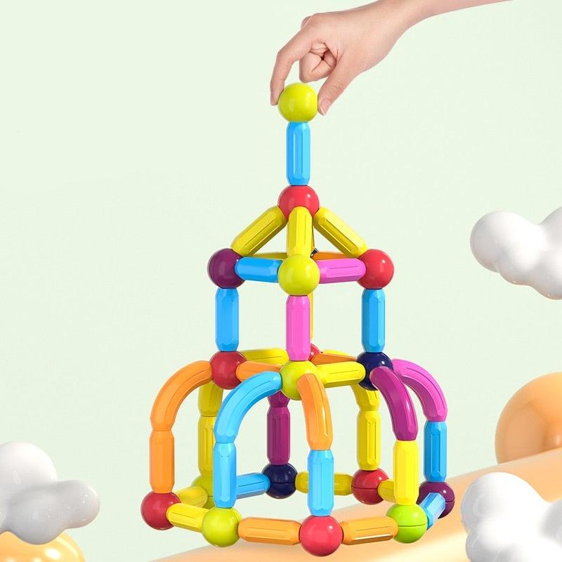 Jeu de bloc contruction magnétique Montessori - Magnetoy™