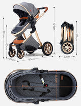 Passeggino 3 in 1 per neonati
