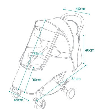 Coprigambe Universale per Passeggino NordicShield™ (Lino Cationico Impermeabile)