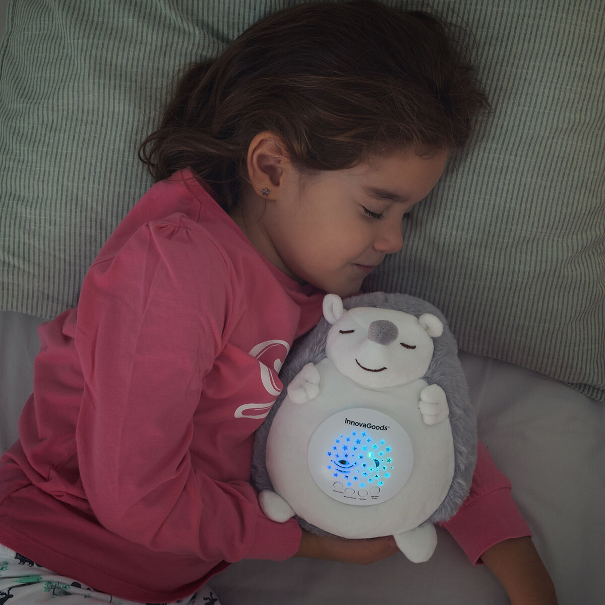 Riccio di peluche con rumore bianco e luce notturna Spikey InnovaGoods
