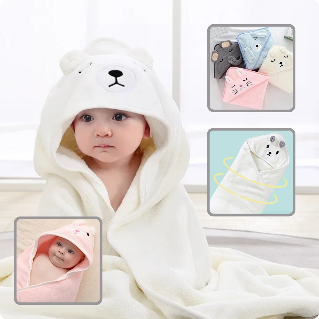 Accappatoio neonato | DadaZoo™ ORSO BIANCO