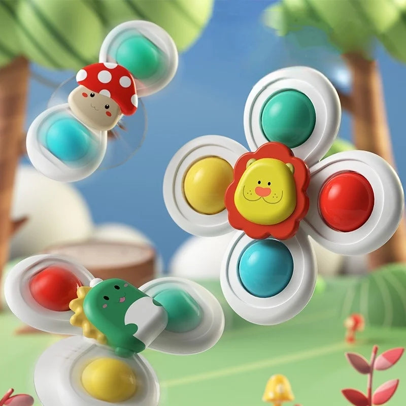 Suction Cup Spinner for Baby | 3-Pack Toy