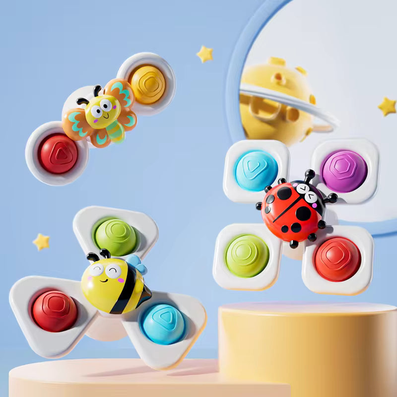 Suction Cup Spinner for Baby | 3-Pack Toy