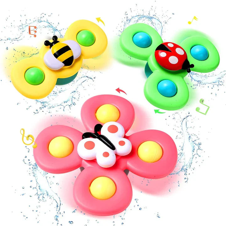 Suction Cup Spinner for Baby | 3-Pack Toy