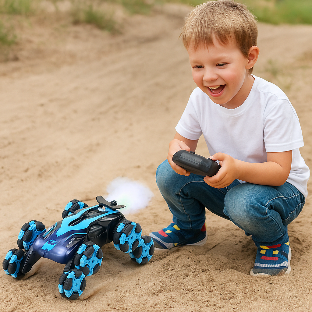 Swivel-Wheel Remote Control Car – FlexiRacer