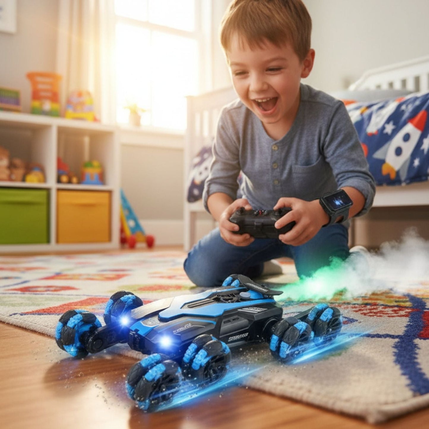 Swivel-Wheel Remote Control Car – FlexiRacer