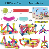 Jeu de bloc contruction magnétique Montessori - Magnetoy™