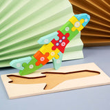 BleuSmart™ Puzzle Animal 3D in Legno (Apprendimento Cifre e Forme)
