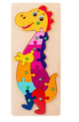 BleuSmart™ Puzzle Animal 3D in Legno (Apprendimento Cifre e Forme)