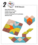 Montessori Travel Puzzle Box (6-in-1 Cognitive Blocks)