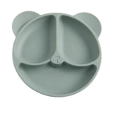 Assiette Bébé Ventouse avec Compartiments - Ours