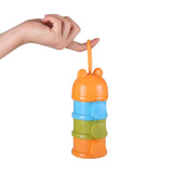 Boite doseuse poudre de lait multicolore pour bébé