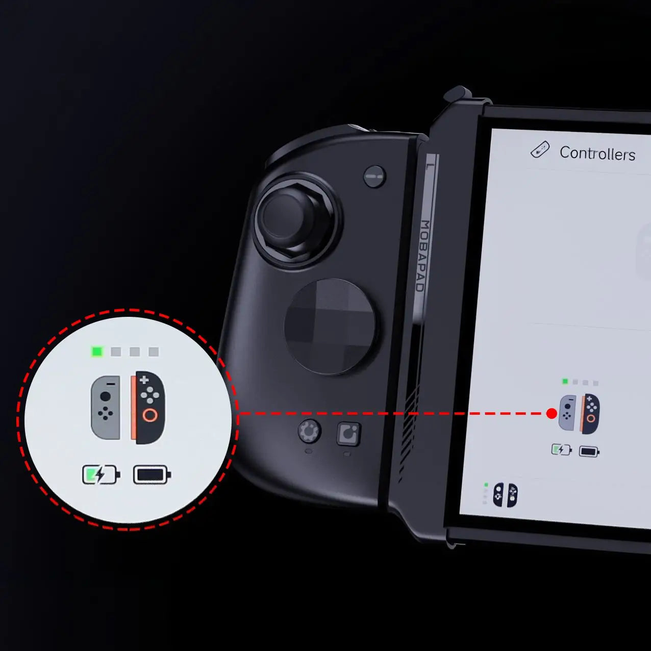 Switch 1 Controller Adapter to Switch 2