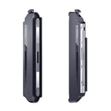 Adaptateur joycon switch 1 vers switch 2 avec étui tablette rgbxpad noir avec accents argentés et panneaux grip texturés