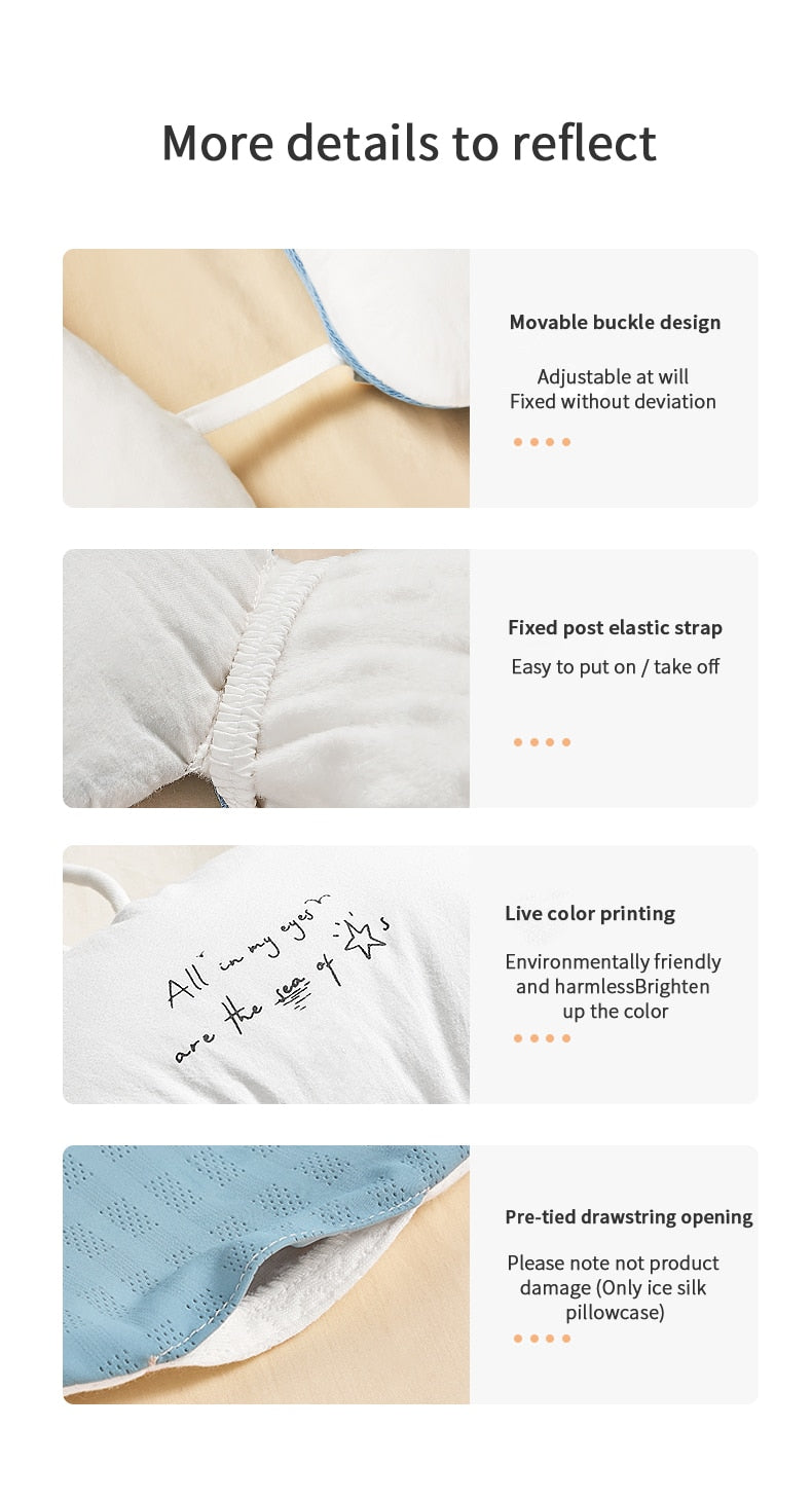 Cuscino Ergonomico per Neonati in Cotone Biologico PureRest™