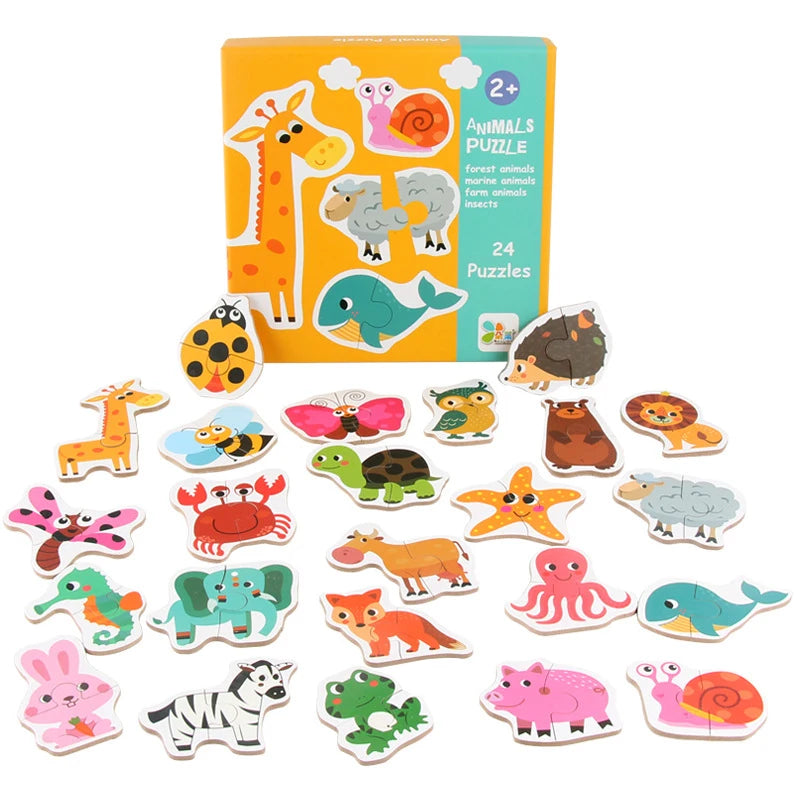 Puzzle Montessori pour enfants 3‑en‑1
