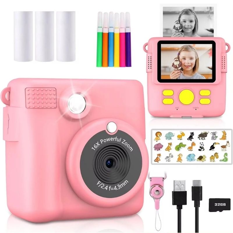 Macchina fotografica per bambini - Stampa Immediata e Personalizzazione Creativa