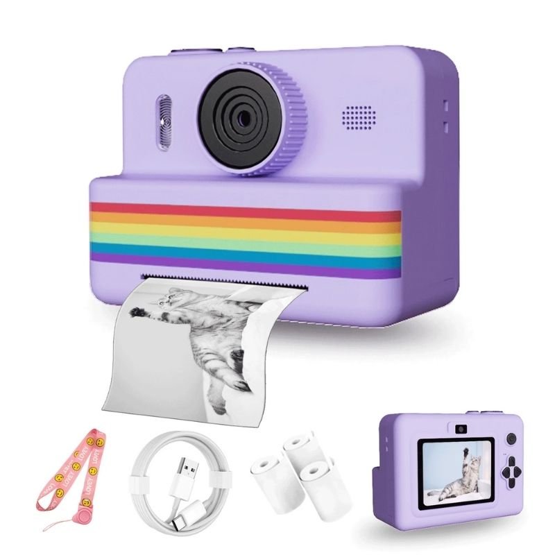 Appareil photo instantané enfant - Capturez, imprimez et créez en un seul clic
