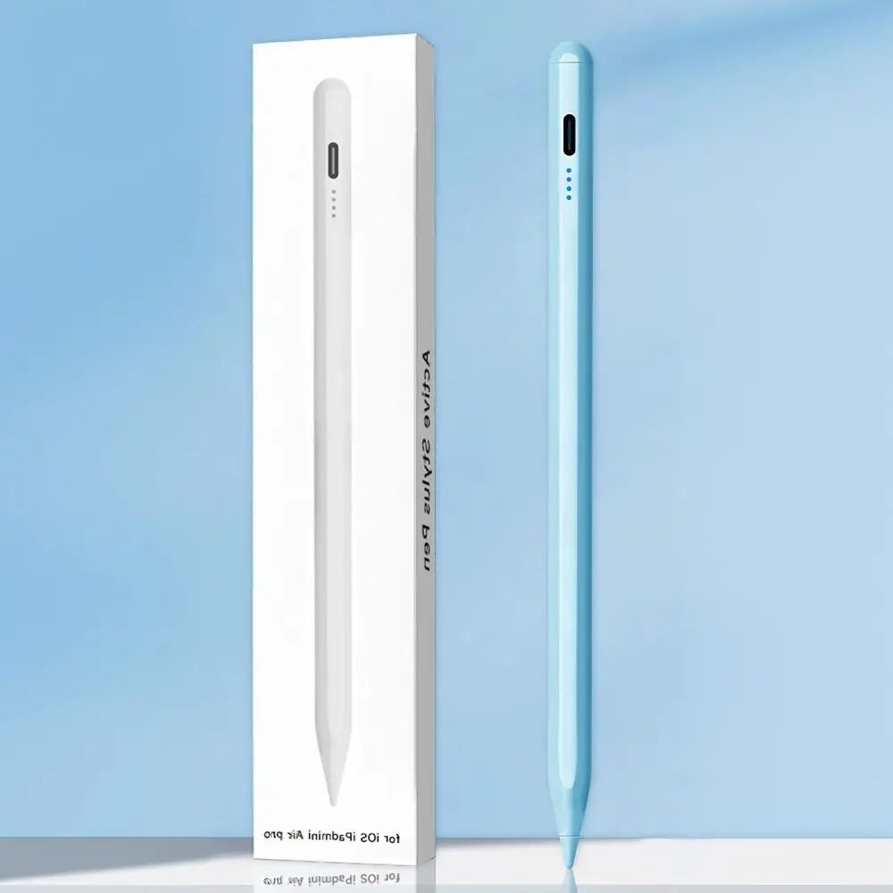 Stylet emtra en silicone bleu clair compatible avec apple pencil ipad 2018-2023 pour ipad mini 2019