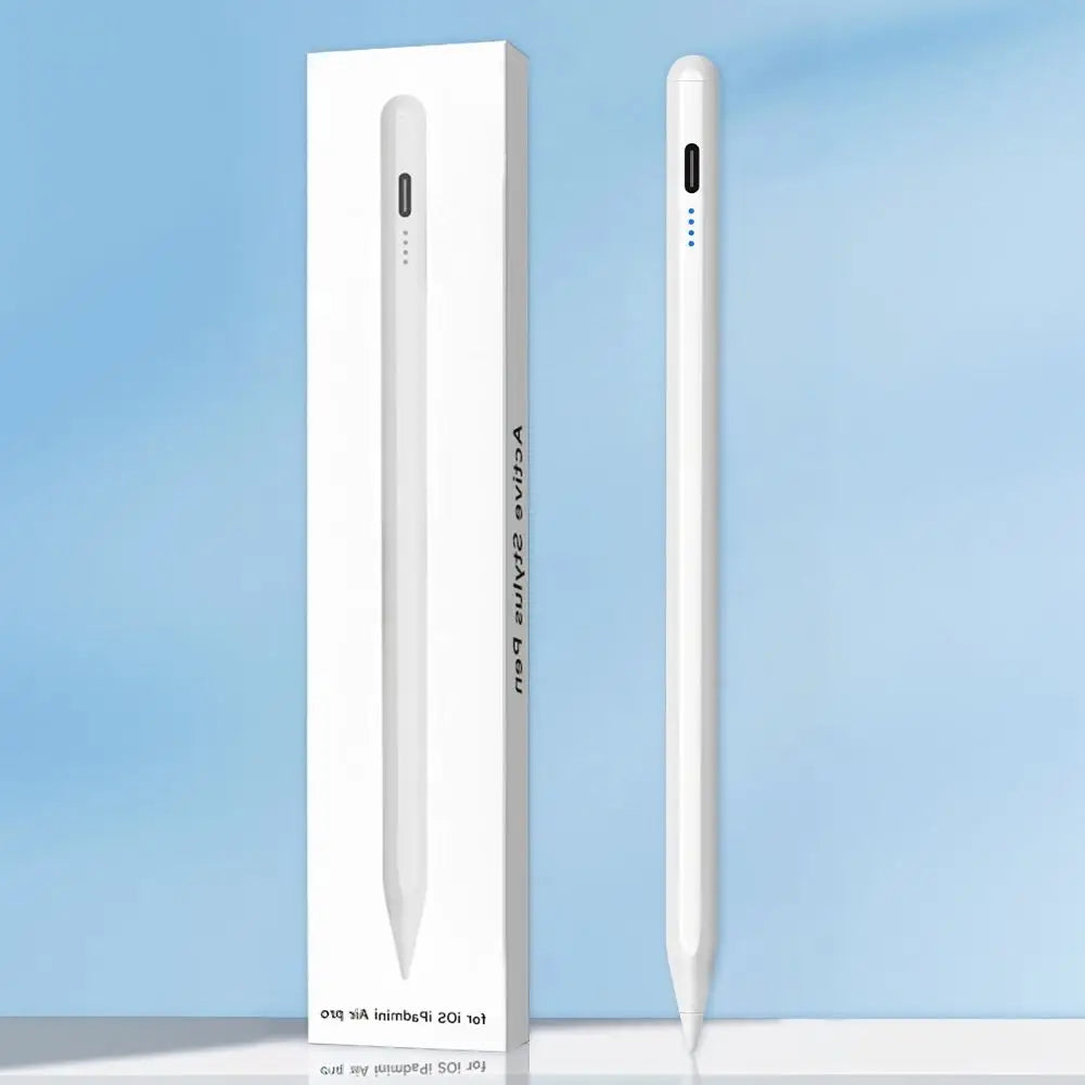 Stylet emtra apple pencil ipad blanc avec design minimaliste et finition mate pour ipad 2018-2023