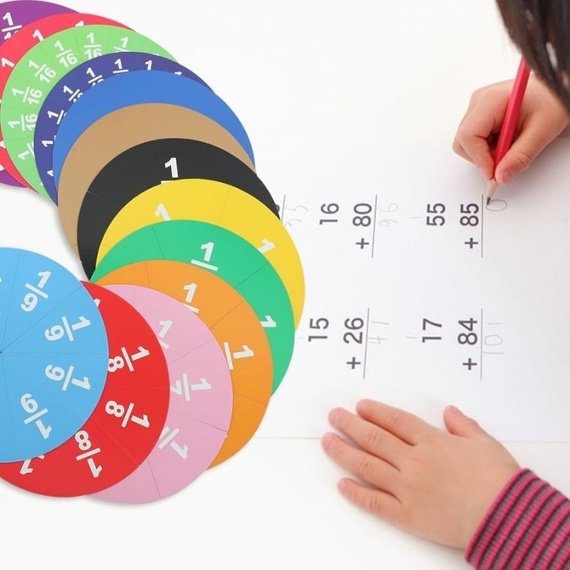 Imparare le Frazioni – Il kit didattico visivo e colorato per bambini