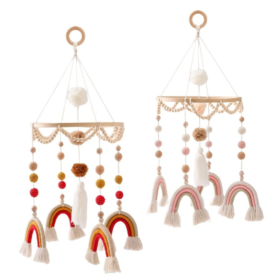 Mobile de lit | ARC-EN-CIEL ROUGE OU ROSE