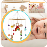 Mobile de lit *ARC-EN-CIEL ÉCLATANT* Décoration pour Égailler le Sommeil de Bébé