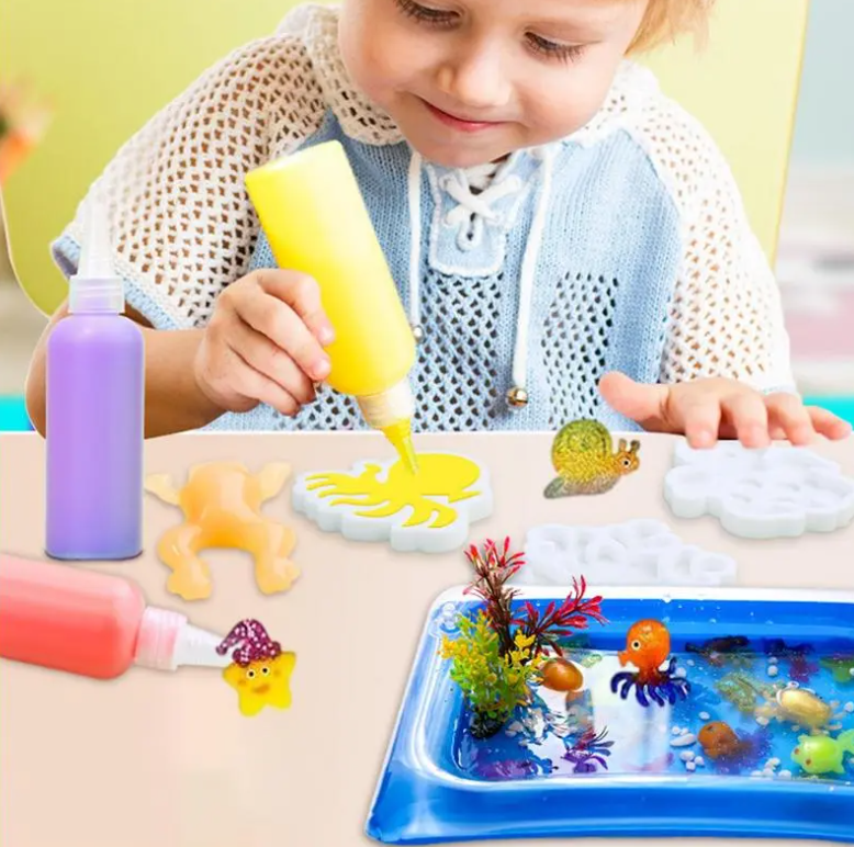 FunnyColors™ - 3D aquatic children's toy kit