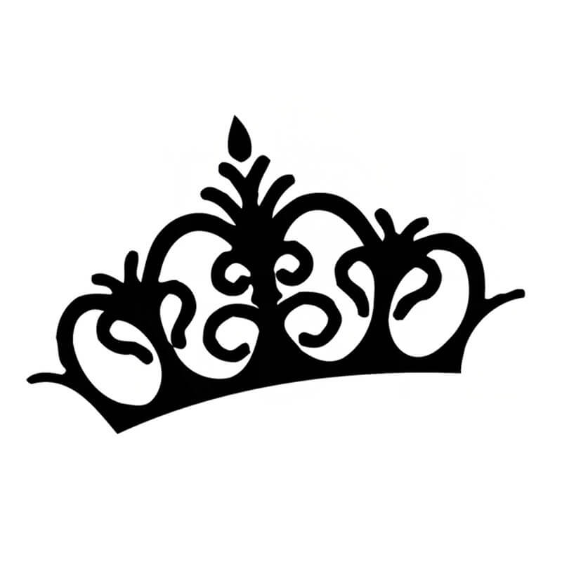Autocollant couronne princesse