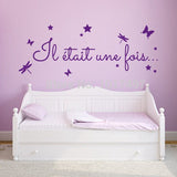 Autocollant il etait une fois