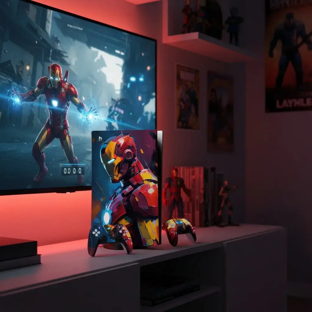 PS5 Fat Disc Iron Man Sticker