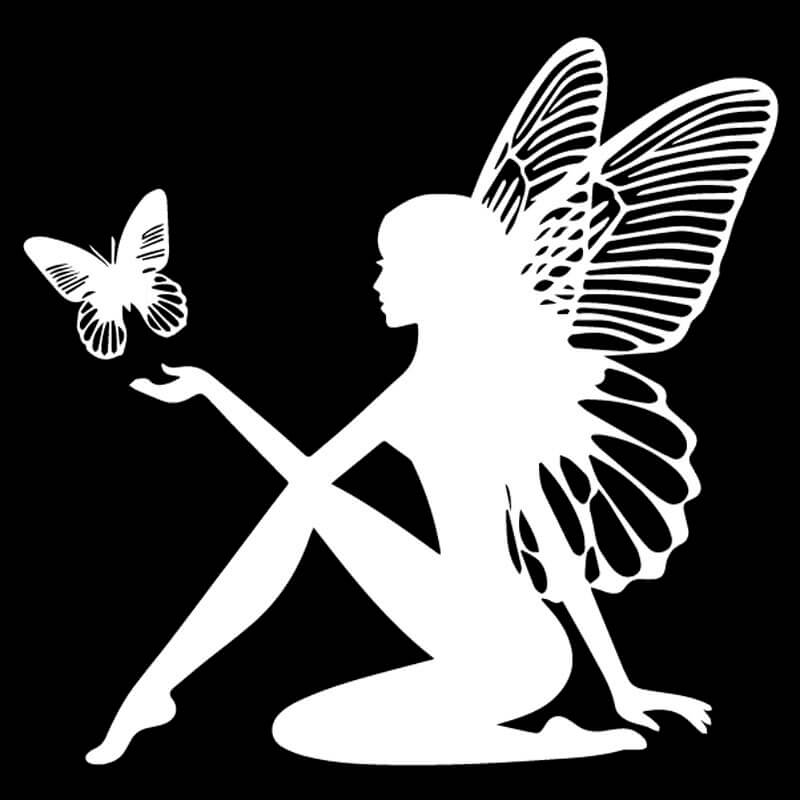 Autocollant silhouette fee