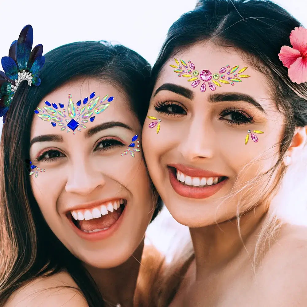 Face Gems Rhinestone Sticker