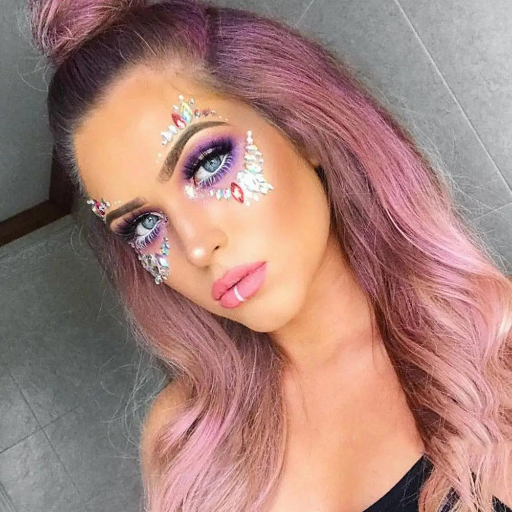 Face Gems Rhinestone Sticker