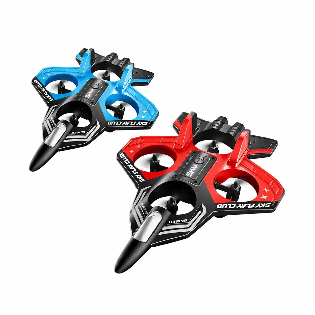 Four-axis remote-controlled fighter jet