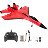 Avion télécommandé mini drone su-35 rouge et noir en mousse epp avec batterie lipo et marquages china air force