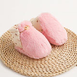 Chaussons fourrés pour bébé réversible